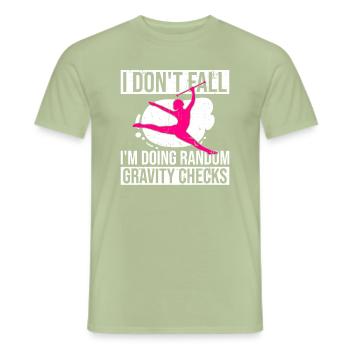 Twirling Recitals Design Für Baton Twirler Und - Men's T-Shirt - sage - Front - AI Model Male 178 light (178cm)