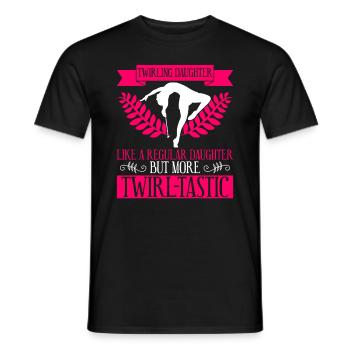 Baton Twirler Daughter Design Für Majorette - T-shirt homme - noir - Devant - AI Model Male 178 light (178cm)