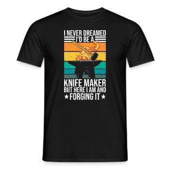 Messerklingenschmied Und Messermacher - T-shirt homme - noir - Devant - AI Model Male 178 light (178cm)