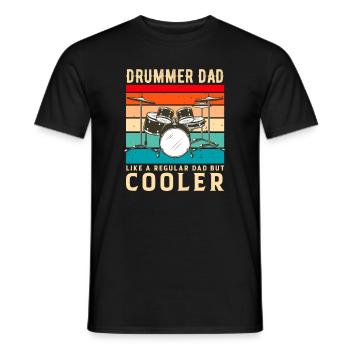 Drum Set Drummer Funny Drumming Drums Drumset - Men's T-Shirt - black - Front - AI Model Male 178 light (178cm)