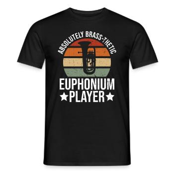 Euphonium-design Für Blechblasinstrument Und - T-shirt homme - noir - Devant - AI Model Male 178 light (178cm)