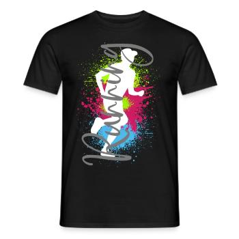 Running Sport Jogger Runner Race Jogging Running - Men's T-Shirt - black - Front - AI Model Male 178 light (178cm)