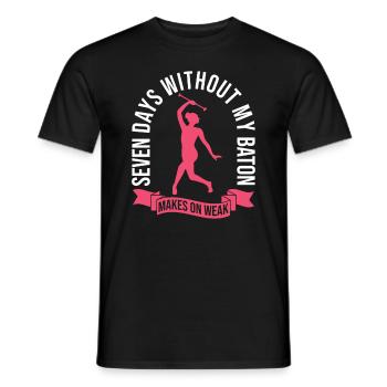 Baton Design Für Baton Twirler - T-shirt homme - noir - Devant - AI Model Male 178 light (178cm)