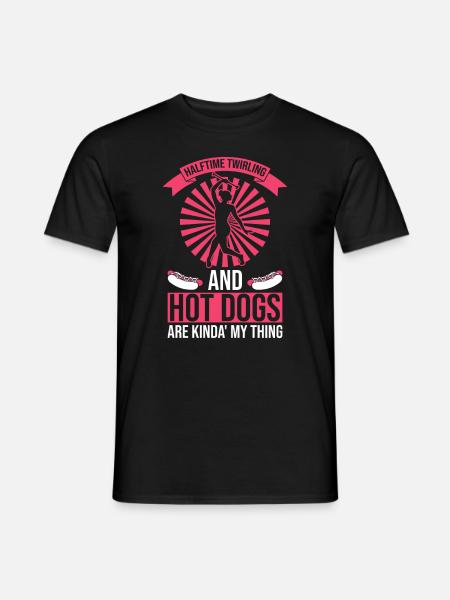 Baton Design Für Baton Twirler - Männer T-Shirt - Schwarz