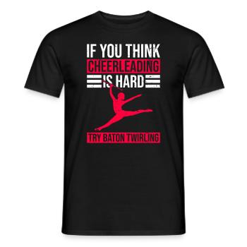 Gymnastik-design Für Baton Twirler - T-shirt homme - noir - Devant - AI Model Male 178 light (178cm)
