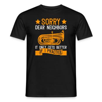 Blechblasinstrument Orchester Design Für - T-shirt homme - noir - Devant - AI Model Male 178 light (178cm)