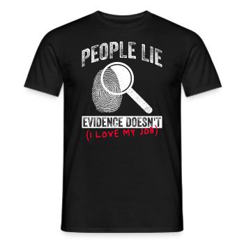 Forensisches Kriminologie-design Für Forensische - Männer T-Shirt - Schwarz - Vorne - AI Model Male 178 light (178cm)
