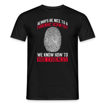 Forensic Analyst Design Für Forensiker - T-shirt homme - noir - Devant - AI Model Male 178 light (178cm)