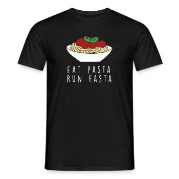 Drôle de dicton de pâtes alimentaires Amateurs de pâtes - T-shirt homme - noir - Devant - AI Model Male 178 light (178cm)