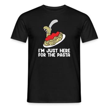 Drôle de dicton de pâtes alimentaires Amateurs de pâtes - T-shirt homme - noir - Devant - AI Model Male 178 light (178cm)
