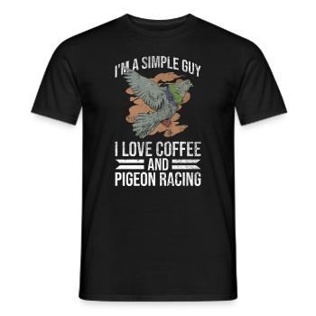 Taubenliebhaber Und Taubenrennfahrer - T-shirt homme - noir - Devant - AI Model Male 178 light (178cm)