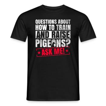 Taubenzüchter Und Taubenrennen - Männer T-Shirt - Schwarz - Vorne - AI Model Male 178 light (178cm)
