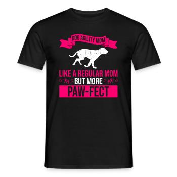 Dog Agility Mom Design Für Hunde-agility-training - Men's T-Shirt - black - Front - AI Model Male 178 light (178cm)