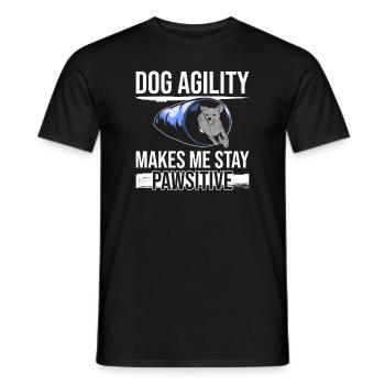 Dog Agility Trainer Design Für Dog Agility - Men's T-Shirt - black - Front - AI Model Male 178 light (178cm)