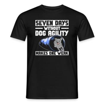 Hunde-agility-trainer-design Für - Männer T-Shirt - Schwarz - Vorne - AI Model Male 178 light (178cm)