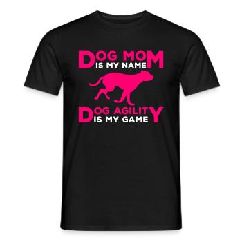 Dog Agility Mom Design Für Hundebesitzer - T-shirt homme - noir - Devant - AI Model Male 178 light (178cm)