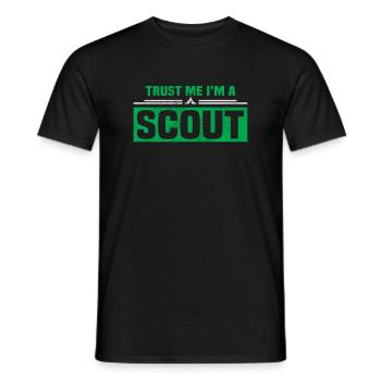 Scout Funny Scouting Camping Scouts - Men's T-Shirt - black - Front - AI Model Male 178 light (178cm)