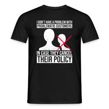 Versicherungsvertreter-design Für - Männer T-Shirt - Schwarz - Vorne - AI Model Male 178 light (178cm)