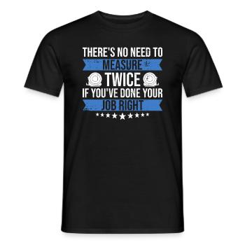Teppich-installateur-design Für - Männer T-Shirt - Schwarz - Vorne - AI Model Male 178 light (178cm)