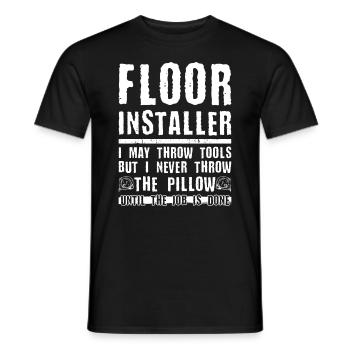 Tile Installer Design Für Bodenleger - T-shirt homme - noir - Devant - AI Model Male 178 light (178cm)