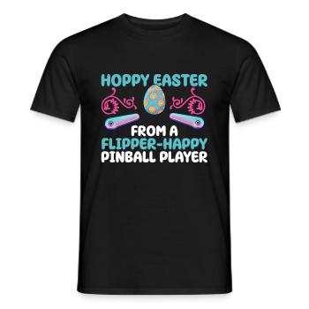 Klassisches Flipper-oster-design Für - Men's T-Shirt - black - Front - AI Model Male 178 light (178cm)