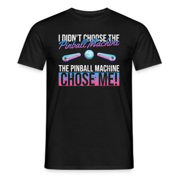 Flipperautomaten-sammler-design Für Klassischen - Men's T-Shirt - black - Front - AI Model Male 178 light (178cm)