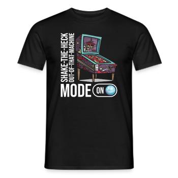 Spiel-flipping-machine-design Für - Men's T-Shirt - black - Front - AI Model Male 178 light (178cm)