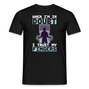 Spiel-flipping-maschinen-design Für - Men's T-Shirt - black - Front - AI Model Male 178 light (178cm)