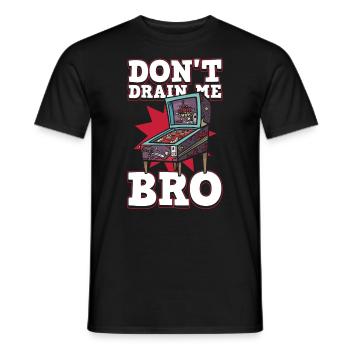 Retro-flipper-automaten-design Für Flipperspieler - Men's T-Shirt - black - Front - AI Model Male 178 light (178cm)