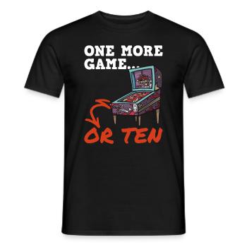 Flipper-design Für Flipperspieler - Männer T-Shirt - Schwarz - Vorne - AI Model Male 178 light (178cm)