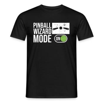 Flipper-flipping-machine-design Für - Men's T-Shirt - black - Front - AI Model Male 178 light (178cm)