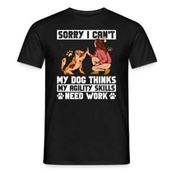 Hunde-agility-design Für Hunde-agility-training - Männer T-Shirt - Schwarz - Vorne - AI Model Male 178 light (178cm)