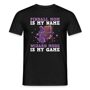 Flipperspieler Mama Design Für - Männer T-Shirt - Schwarz - Vorne - AI Model Male 178 light (178cm)