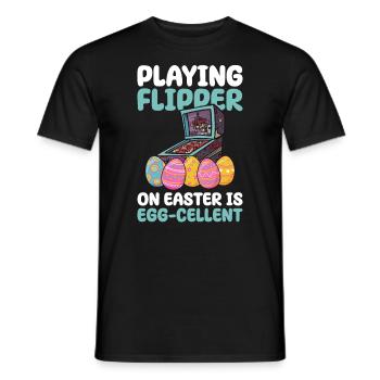 Klassisches Flipper-ostern-design Für - Men's T-Shirt - black - Front - AI Model Male 178 light (178cm)