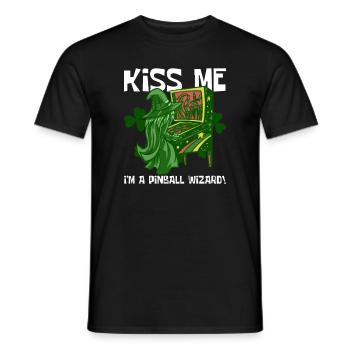 Flipper St. Ptaricks Day Design Mit - Men's T-Shirt - black - Front - AI Model Male 178 light (178cm)