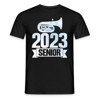 Tuba 2023 Senior Geschenk - Männer T-Shirt - Schwarz - Vorne - AI Model Male 178 light (178cm)