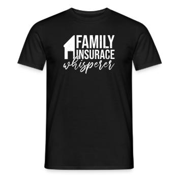 Familienversicherungsagenten-design Für - T-shirt homme - noir - Devant - AI Model Male 178 light (178cm)