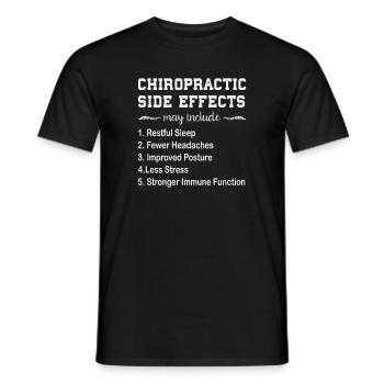 Lustiges Chiropraktik-Sprichwort Doktor der Chiropraktik - Männer T-Shirt - Schwarz - Vorne - AI Model Male 178 light (178cm)