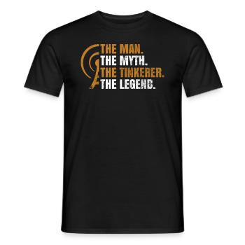 Amateurfunk-design Für Amateurfunker - Men's T-Shirt - black - Front - AI Model Male 178 light (178cm)