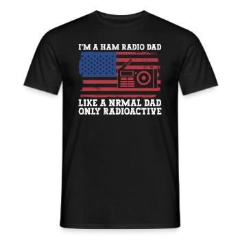 Amateurfunk-vater-design Für Lizenzierten - T-shirt homme - noir - Devant - AI Model Male 178 light (178cm)
