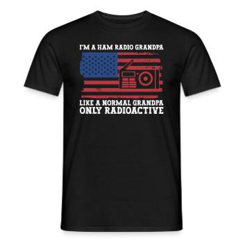 Amateurfunk-opa-design Für Lizenzierte - T-shirt homme - noir - Devant - AI Model Male 178 light (178cm)