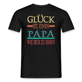 Glück Ist einen Papa Wie dich zu haben Vatertag - Männer T-Shirt - Schwarz - Vorne - AI Model Male 178 light (178cm)