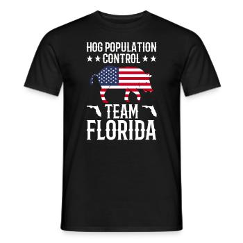 Schweinejagd Florida Design Für Die - Männer T-Shirt - Schwarz - Vorne - AI Model Male 178 light (178cm)