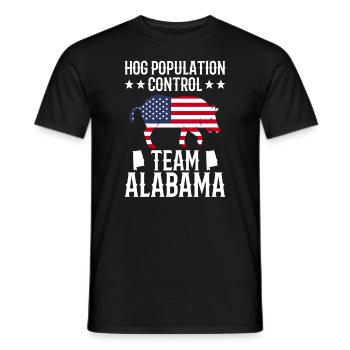 Schweinejagd Alabama Design Für Die - Männer T-Shirt - Schwarz - Vorne - AI Model Male 178 light (178cm)