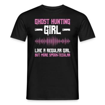 Geisterjagd-mädchen-design Für Paranormales - Männer T-Shirt - Schwarz - Vorne - AI Model Male 178 light (178cm)