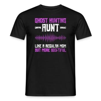 Geisterjagd-tante-design Für Paranormale - Männer T-Shirt - Schwarz - Vorne - AI Model Male 178 light (178cm)