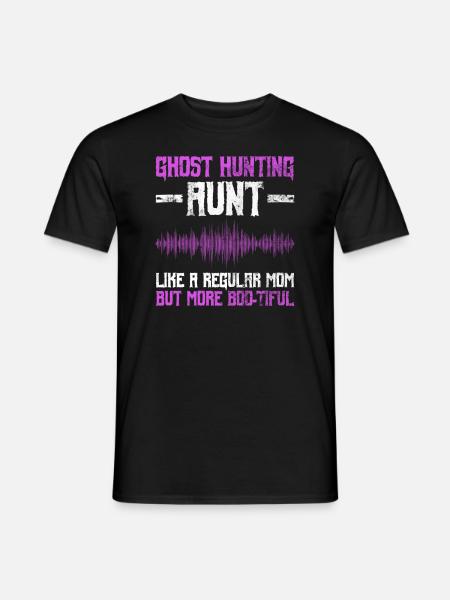 Geisterjagd-tante-design Für Paranormale - Männer T-Shirt - Schwarz
