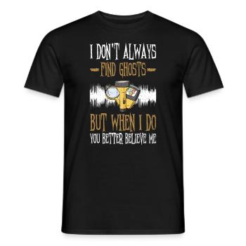 Paranormales Ermittlerdesign Für Die Geisterjagd - Männer T-Shirt - Schwarz - Vorne - AI Model Male 178 light (178cm)