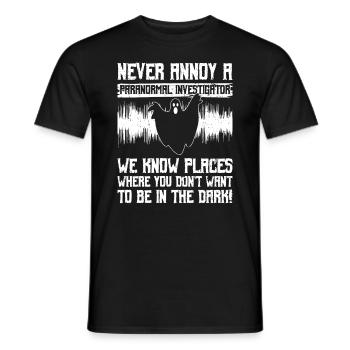 Paranormales Forscherdesign Für Paranormale - Männer T-Shirt - Schwarz - Vorne - AI Model Male 178 light (178cm)