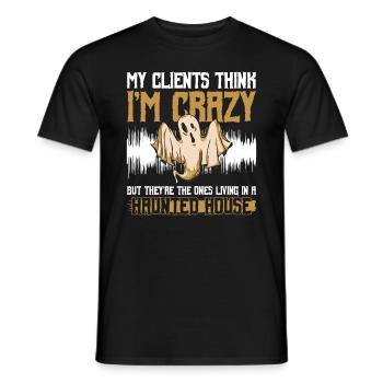 Ghost Investigator Design Für Paranormale Forscher - Männer T-Shirt - Schwarz - Vorne - AI Model Male 178 light (178cm)